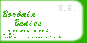 borbala badics business card